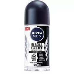 نيفيا رول أون 50 مل Black & Whit Invisible